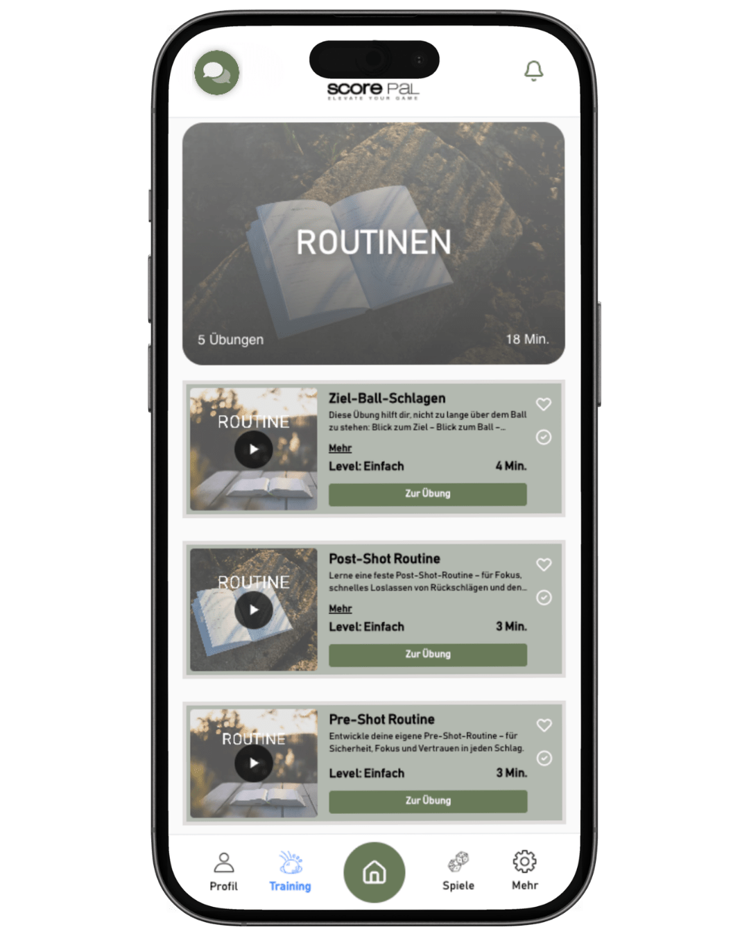 ScorePal Mental Routinen